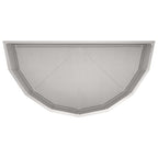 Fioriera Argento 90 x 45 x 35 cm Acciaio inossidabile