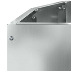 Fioriera Argento 90 x 45 x 35 cm Acciaio zincato