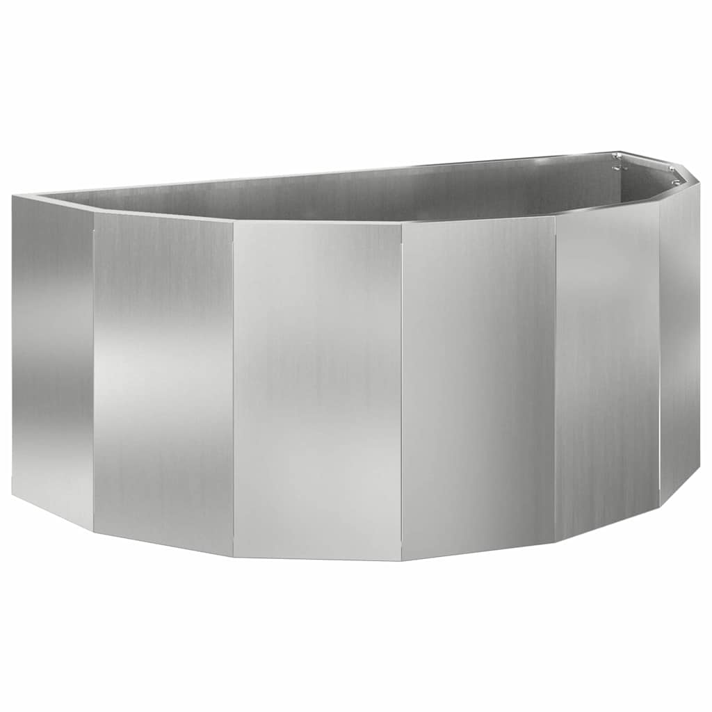 Fioriera Argento 90 x 45 x 35 cm Acciaio zincato