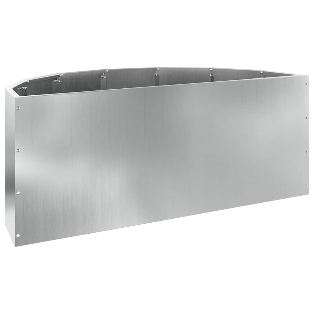 Fioriera Argento 90 x 45 x 35 cm Acciaio zincato