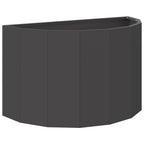 Fioriera Nero 60 x 30 x 35 cm Acciaio