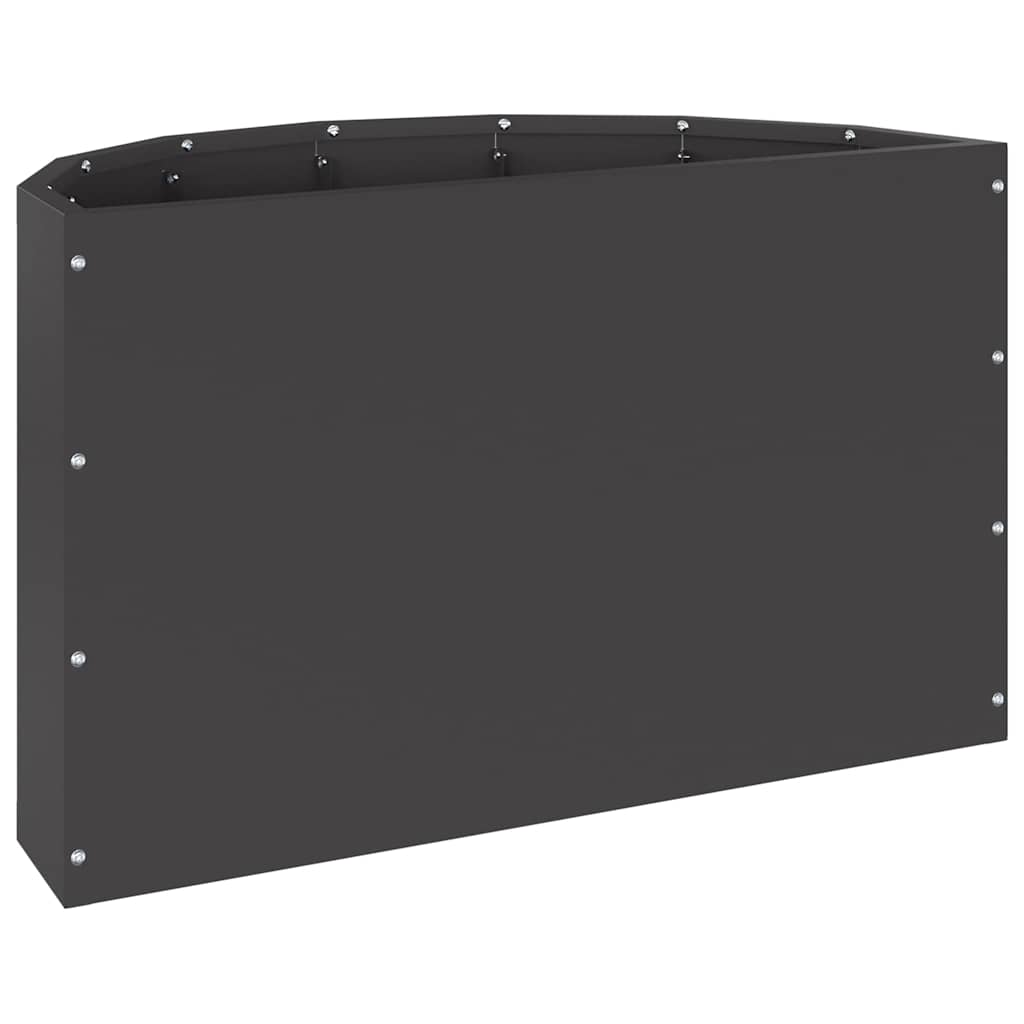 Fioriera Nero 60 x 30 x 35 cm Acciaio