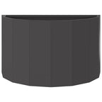 Fioriera Nero 60 x 30 x 35 cm Acciaio