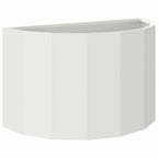 Fioriera Bianco 60 x 30 x 35 cm Acciaio