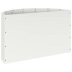 Fioriera Bianco 60 x 30 x 35 cm Acciaio