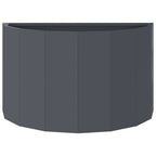 Fioriera Antracite 60 x 30 x 35 cm Acciaio