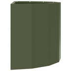 Fioriera Verde oliva 60 x 30 x 35 cm Acciaio