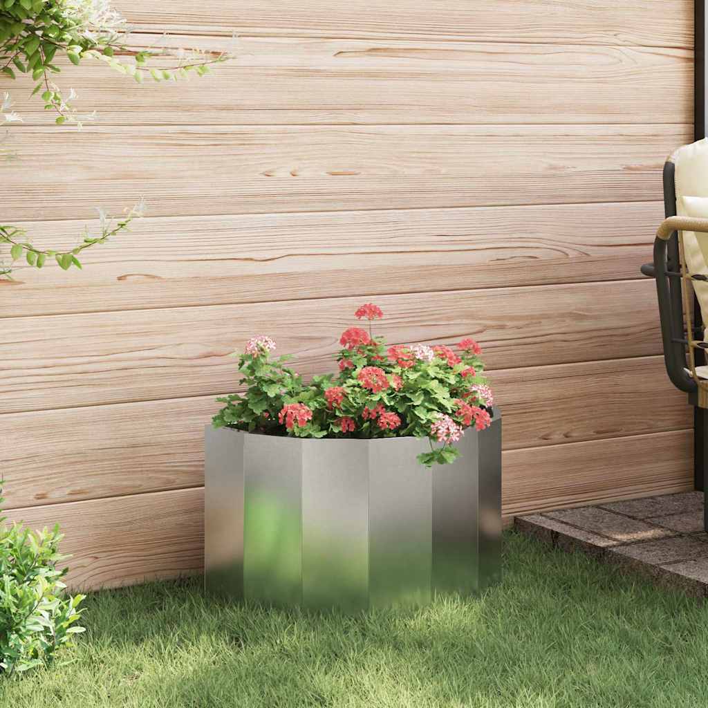 Fioriera Argento 60 x 30 x 35 cm Acciaio inossidabile