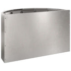 Fioriera Argento 60 x 30 x 35 cm Acciaio inossidabile