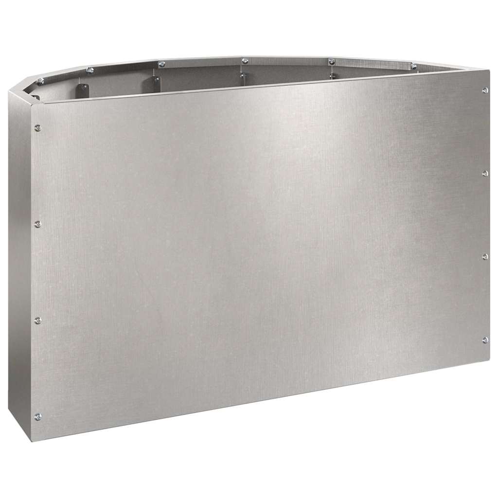 Fioriera Argento 60 x 30 x 35 cm Acciaio inossidabile