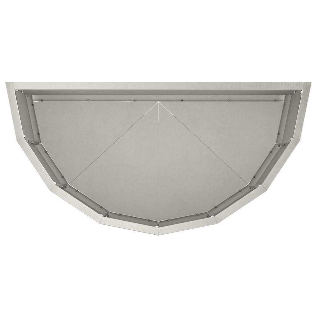 Fioriera Argento 60 x 30 x 35 cm Acciaio inossidabile