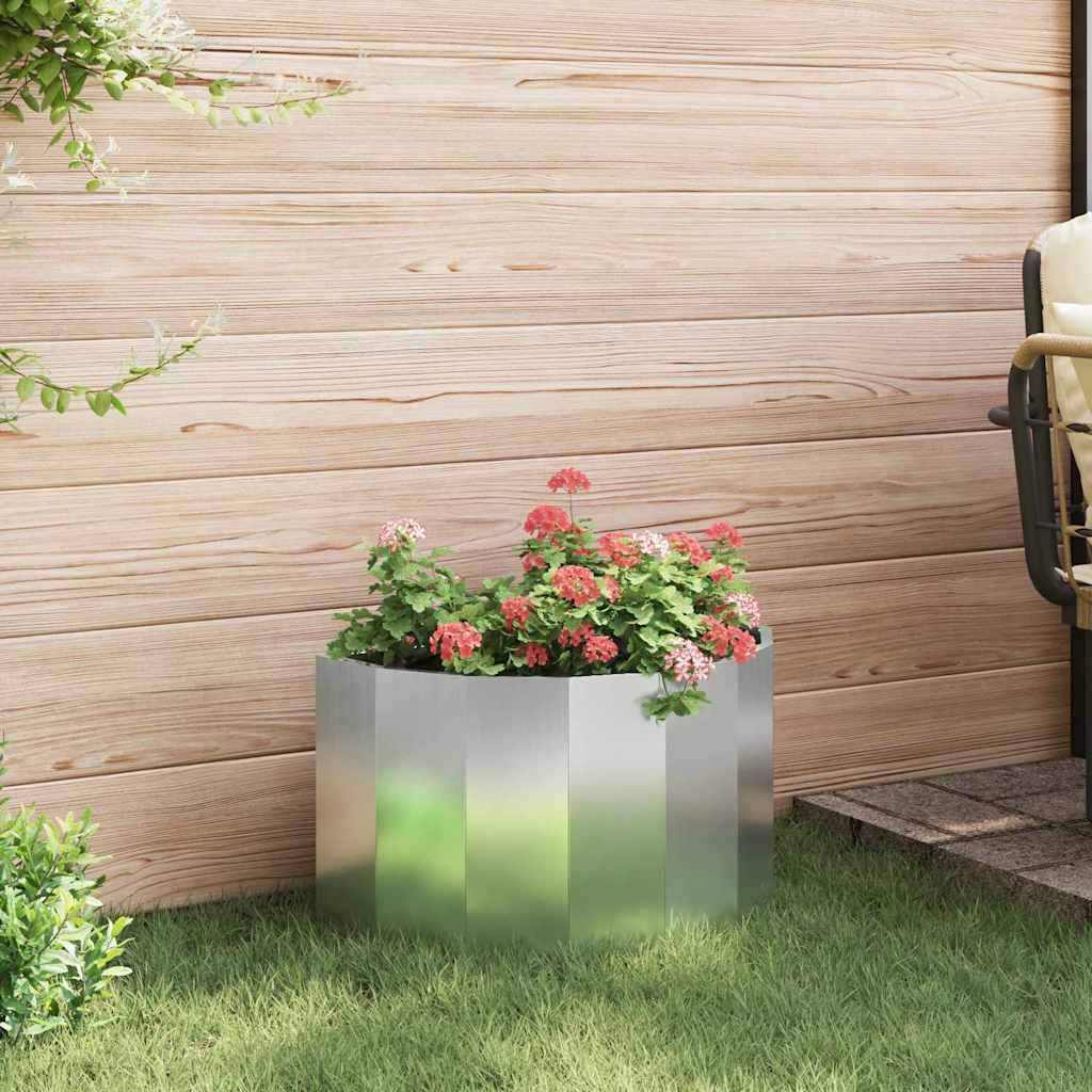 Fioriera Argento 60 x 30 x 35 cm Acciaio zincato