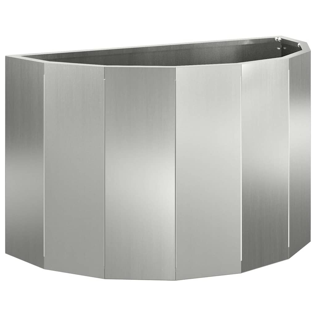 Fioriera Argento 60 x 30 x 35 cm Acciaio zincato