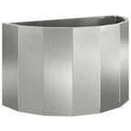 Fioriera Argento 60 x 30 x 35 cm Acciaio zincato