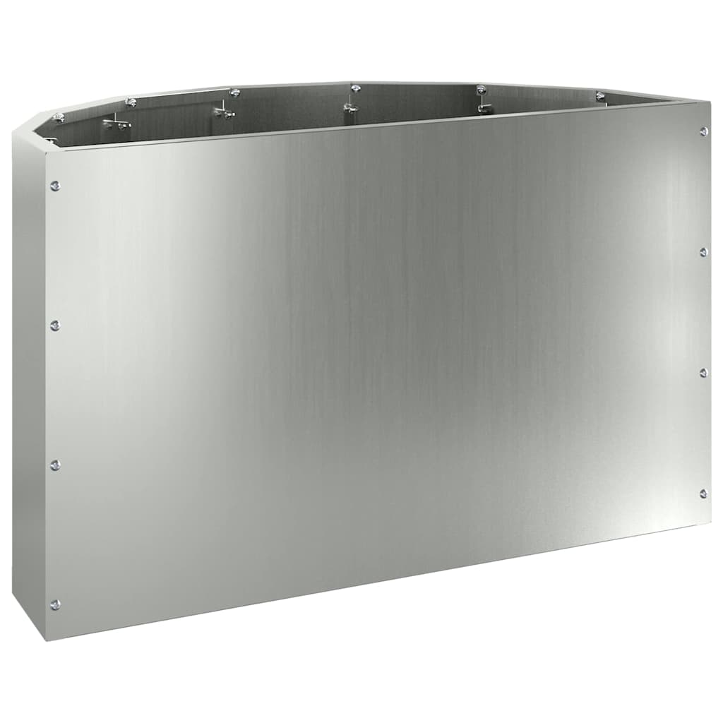 Fioriera Argento 60 x 30 x 35 cm Acciaio zincato