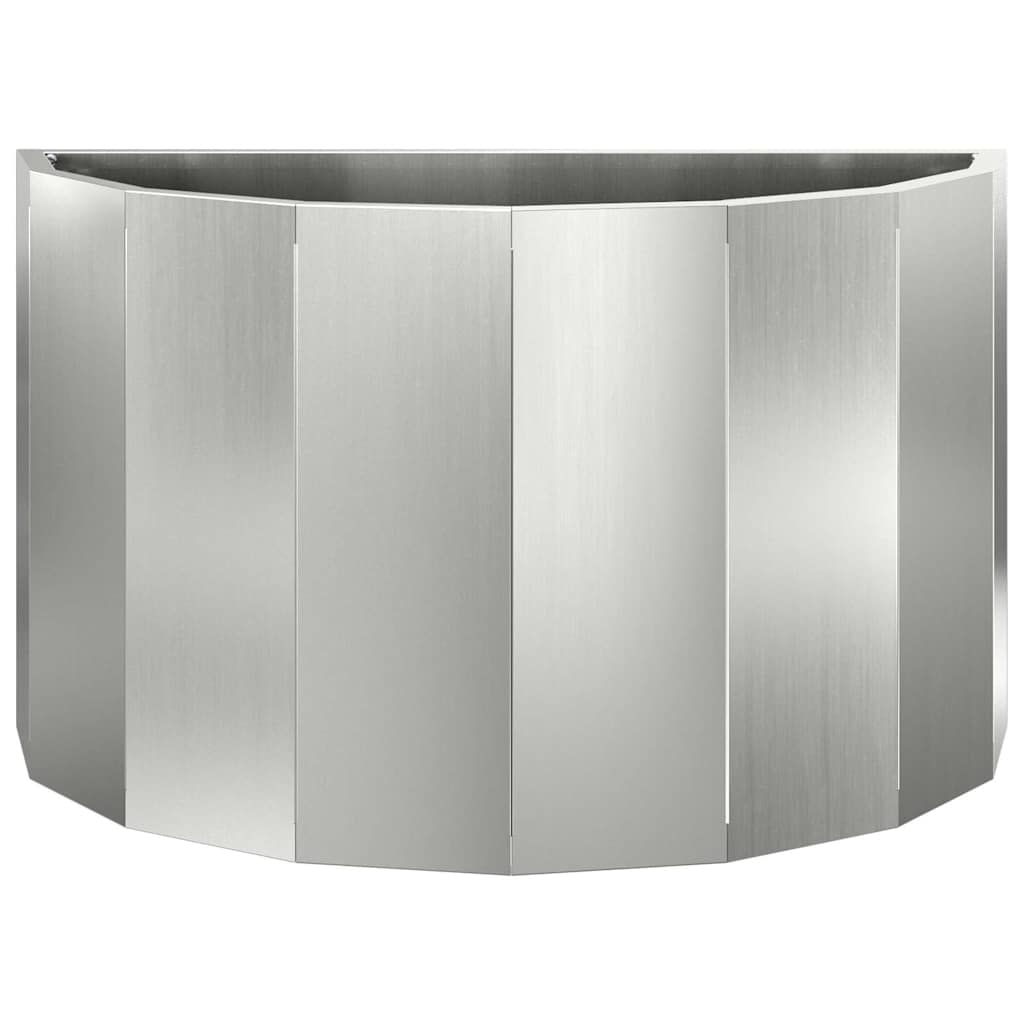 Fioriera Argento 60 x 30 x 35 cm Acciaio zincato