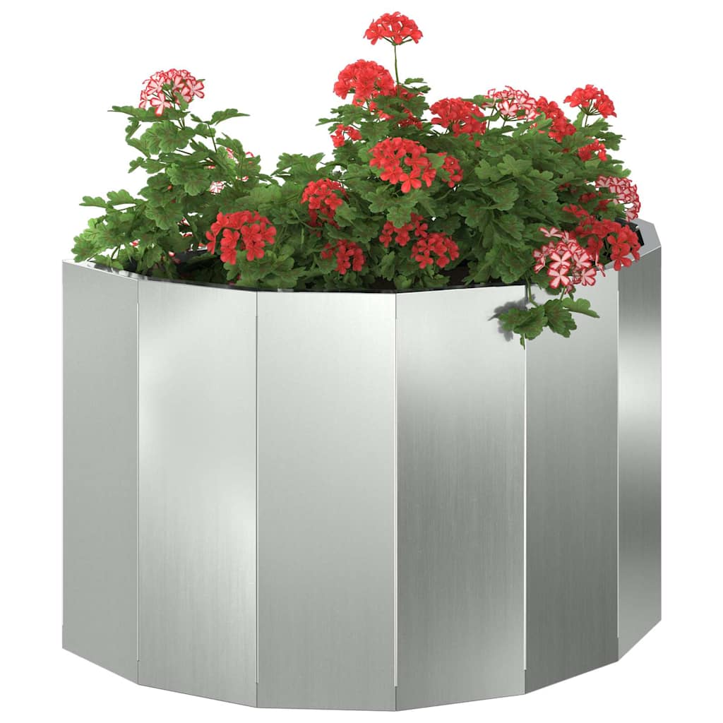 Fioriera Argento 60 x 30 x 35 cm Acciaio zincato