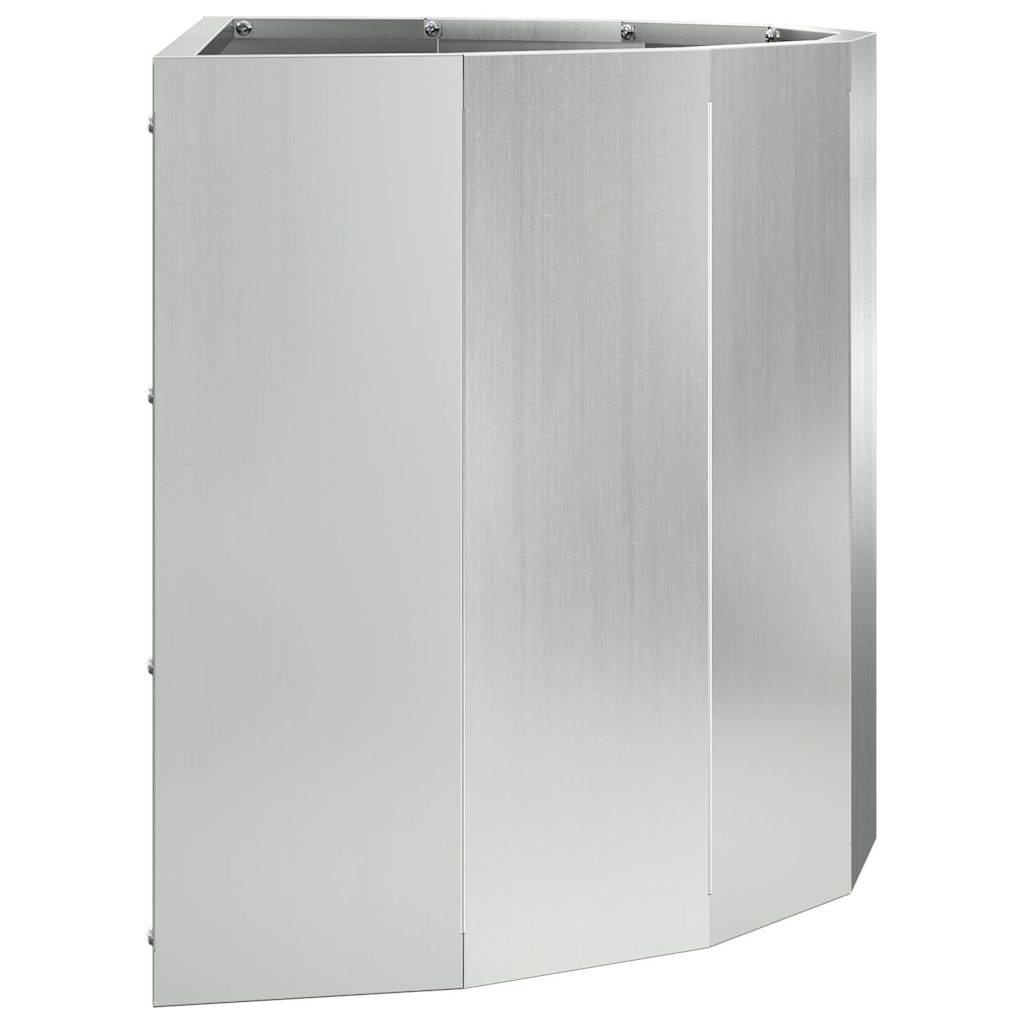 Fioriera Argento 60 x 30 x 35 cm Acciaio zincato