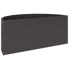 Fioriera Nero 120 x 60 x 50 cm Acciaio