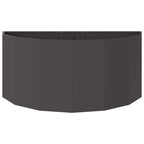 Fioriera Nero 120 x 60 x 50 cm Acciaio