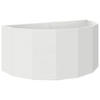 Fioriera Bianco 120 x 60 x 50 cm Acciaio
