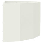 Fioriera Bianco 120 x 60 x 50 cm Acciaio