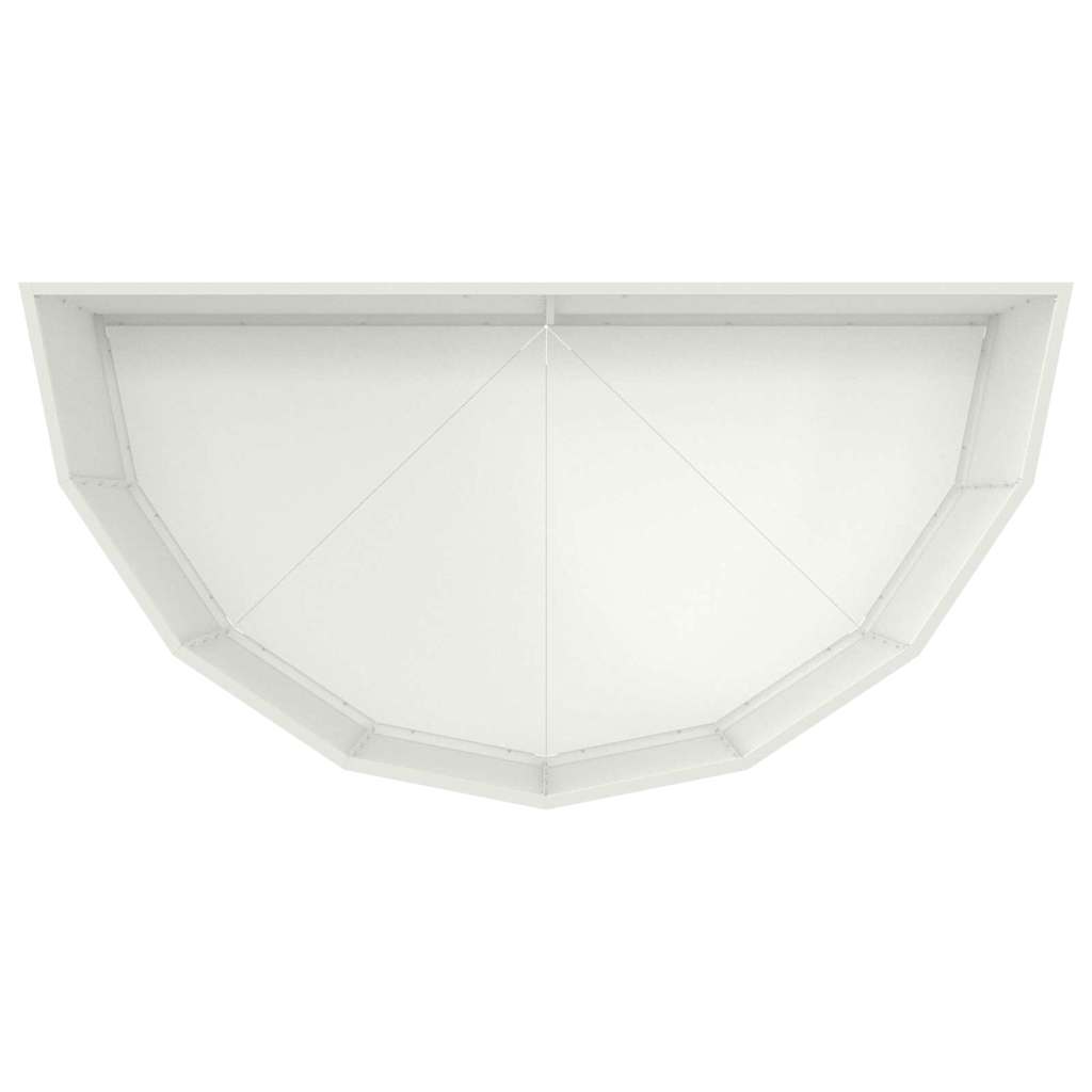 Fioriera Bianco 120 x 60 x 50 cm Acciaio