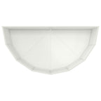 Fioriera Bianco 120 x 60 x 50 cm Acciaio