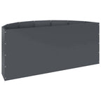 Fioriera Antracite 120 x 60 x 50 cm Acciaio