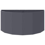 Fioriera Antracite 120 x 60 x 50 cm Acciaio