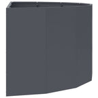 Fioriera Antracite 120 x 60 x 50 cm Acciaio