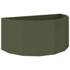 Fioriera Verde oliva 120 x 60 x 50 cm Acciaio