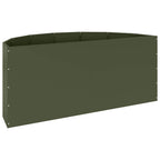 Fioriera Verde oliva 120 x 60 x 50 cm Acciaio