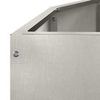 Fioriera Argento 120 x 60 x 50 cm Acciaio inossidabile
