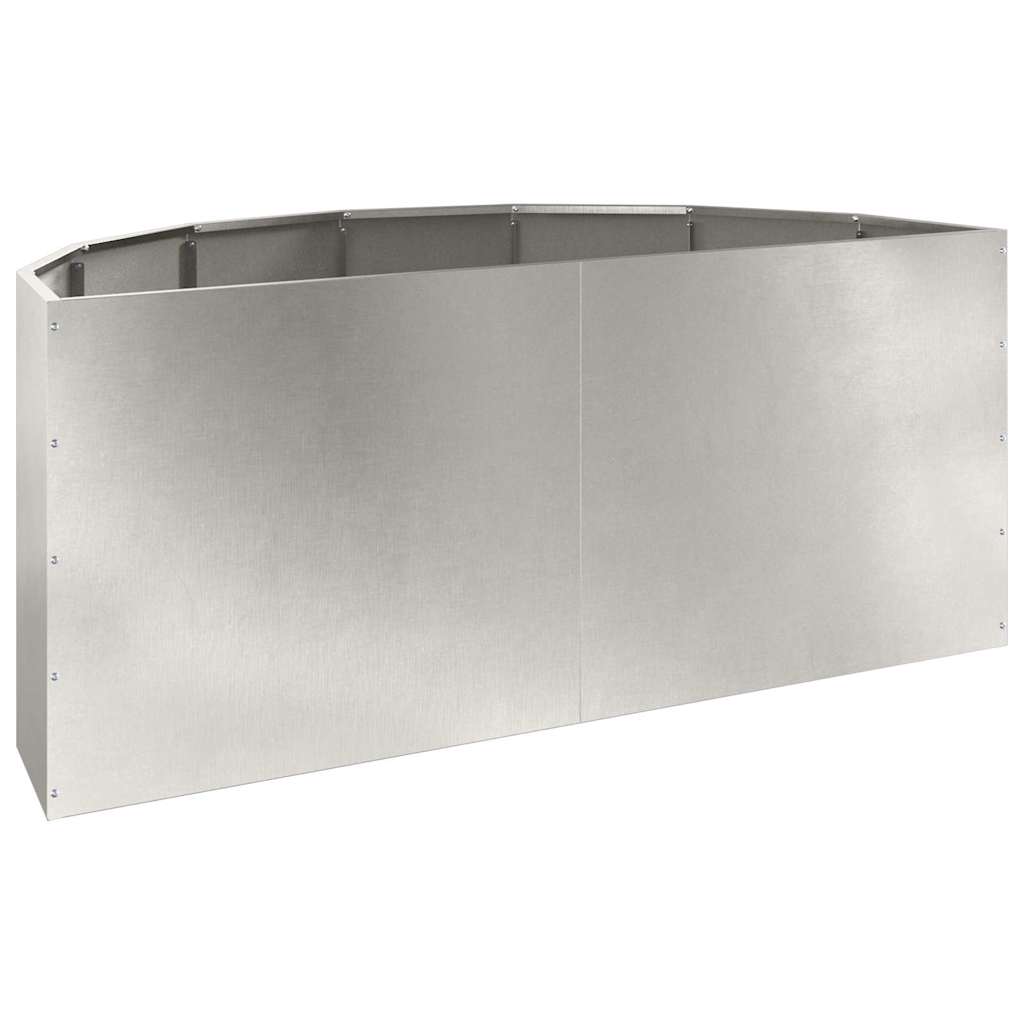 Fioriera Argento 120 x 60 x 50 cm Acciaio inossidabile