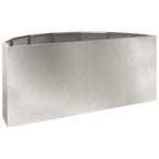Fioriera Argento 120 x 60 x 50 cm Acciaio inossidabile