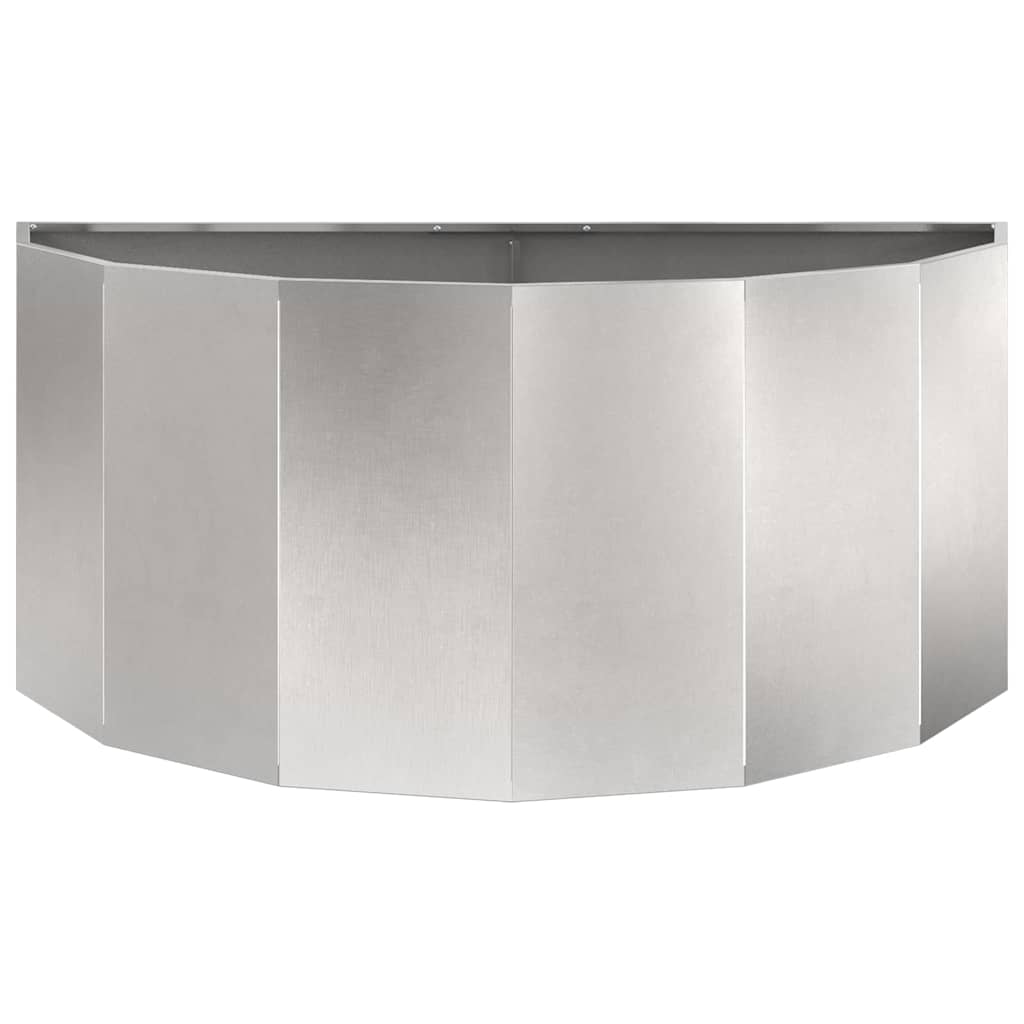 Fioriera Argento 120 x 60 x 50 cm Acciaio inossidabile