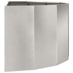 Fioriera Argento 120 x 60 x 50 cm Acciaio inossidabile