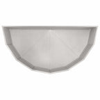 Fioriera Argento 120 x 60 x 50 cm Acciaio inossidabile