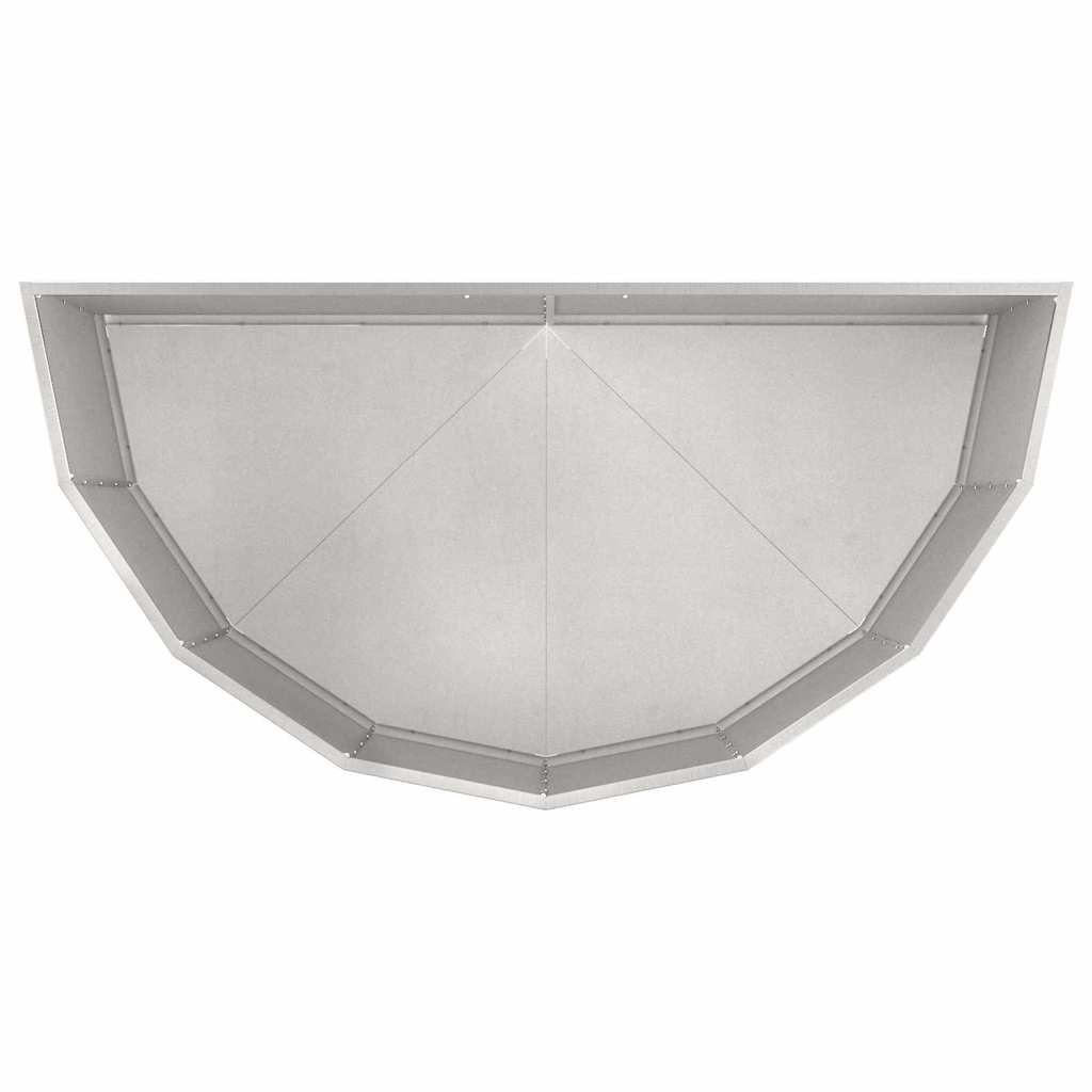 Fioriera Argento 120 x 60 x 50 cm Acciaio inossidabile