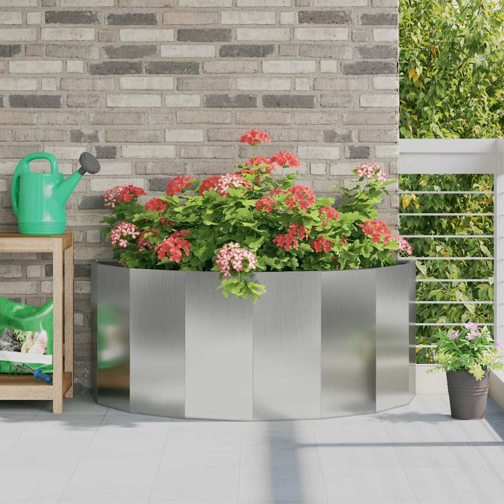 Fioriera Argento 120 x 60 x 50 cm Acciaio zincato