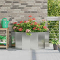 Fioriera Argento 120 x 60 x 50 cm Acciaio zincato