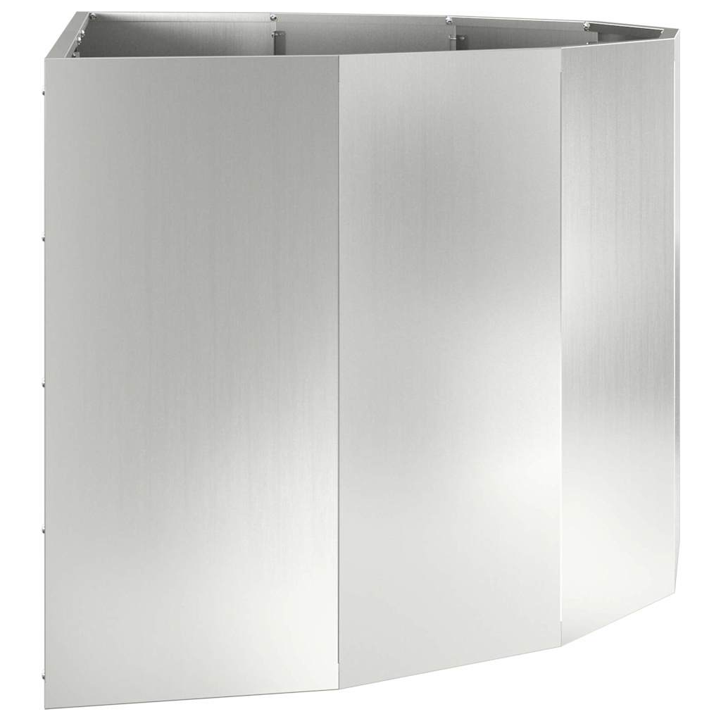 Fioriera Argento 120 x 60 x 50 cm Acciaio zincato