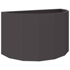 Fioriera Nero 90 x 45 x 50 cm Acciaio