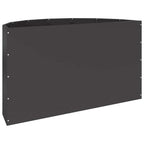 Fioriera Nero 90 x 45 x 50 cm Acciaio