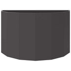 Fioriera Nero 90 x 45 x 50 cm Acciaio