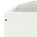 Fioriera Bianco 90 x 45 x 50 cm Acciaio