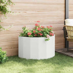 Fioriera Bianco 90 x 45 x 50 cm Acciaio
