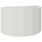 Fioriera Bianco 90 x 45 x 50 cm Acciaio