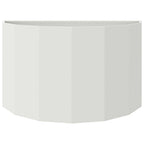 Fioriera Bianco 90 x 45 x 50 cm Acciaio